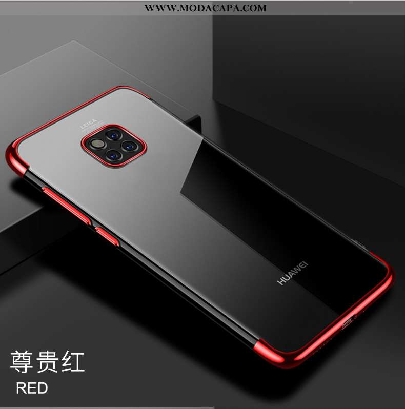 Capas Huawei Mate 20 Rs Protetoras Vermelho Slim Cases Telemóvel Novas Clara Barato