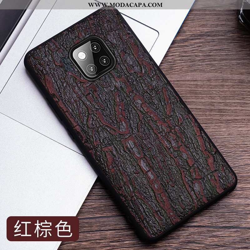 Capas Huawei Mate 20 Rs Couro Criativas Genuíno Protetoras Tendencia Cases Verde Baratas