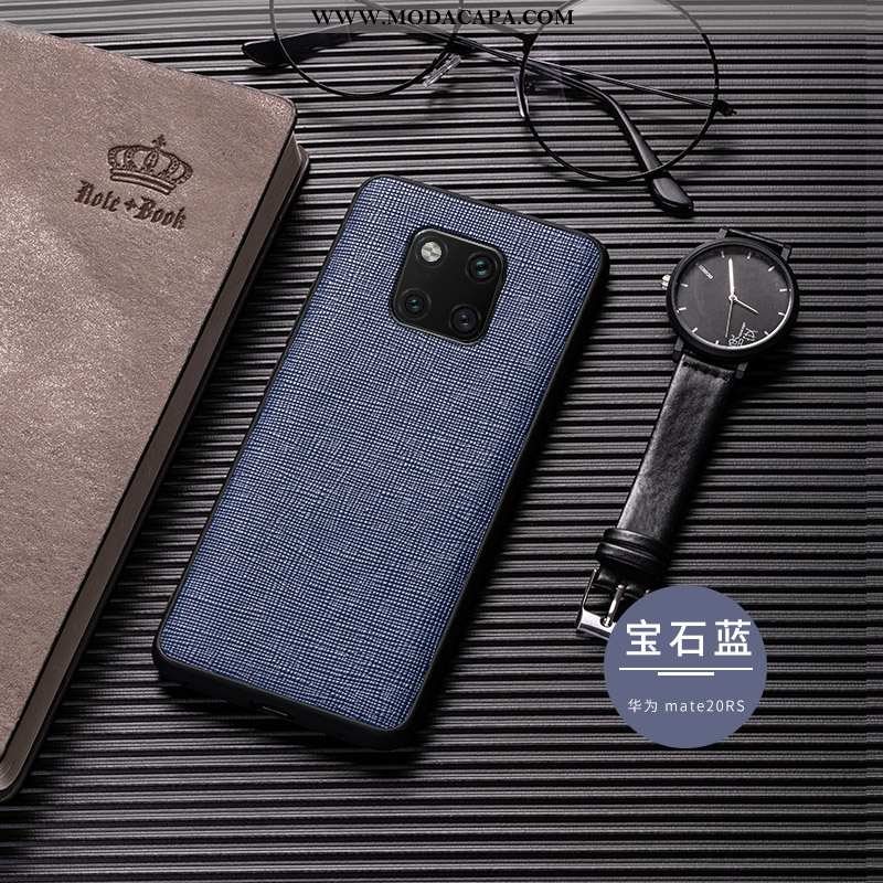 Capas Huawei Mate 20 Rs Couro Telemóvel Cases Antiqueda Slim Genuíno Soft Promoção