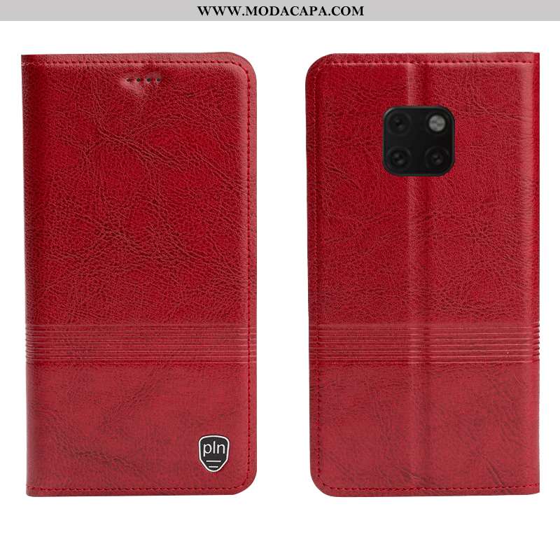 Capa Huawei Mate 20 Rs Couro Genuíno Couro Tigrada Completa Antiqueda Protetoras Fio Barato