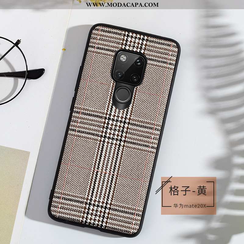 Capas Huawei Mate 20 X Tendencia Antiqueda Slim Telemóvel Couro Completa Soft Venda