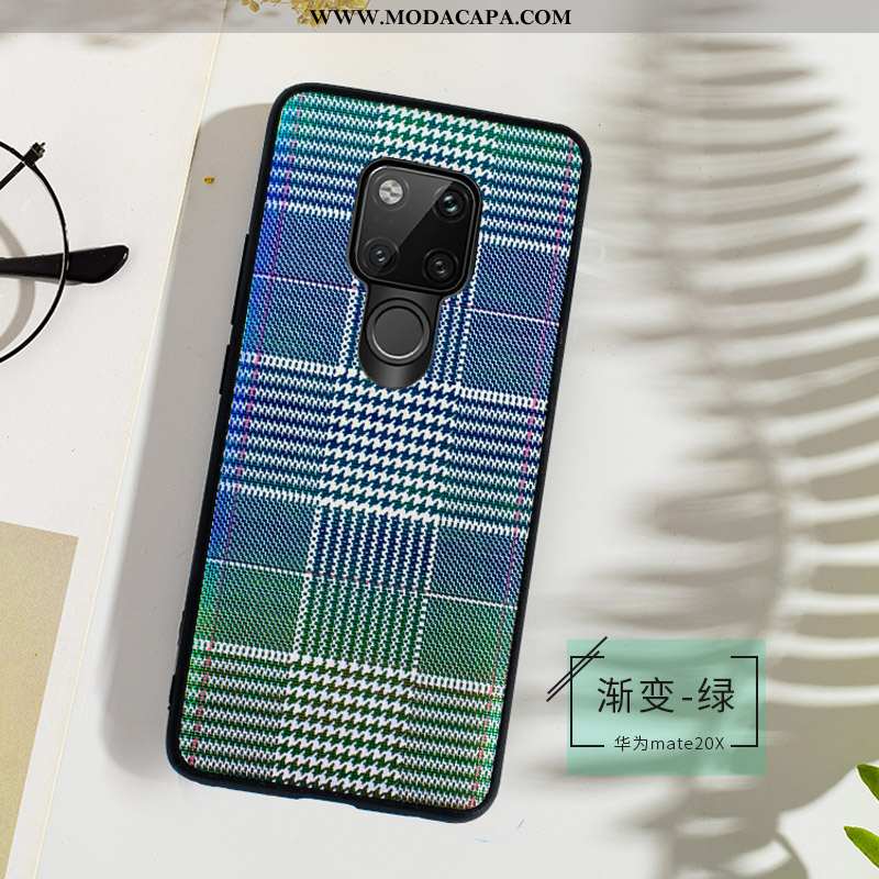 Capas Huawei Mate 20 X Tendencia Antiqueda Slim Telemóvel Couro Completa Soft Venda