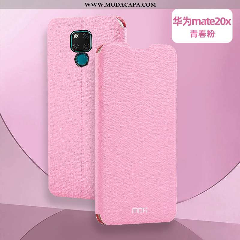 Capa Huawei Mate 20 X Protetoras Capas Telemóvel Silicone Rosa Cover Antiqueda Venda