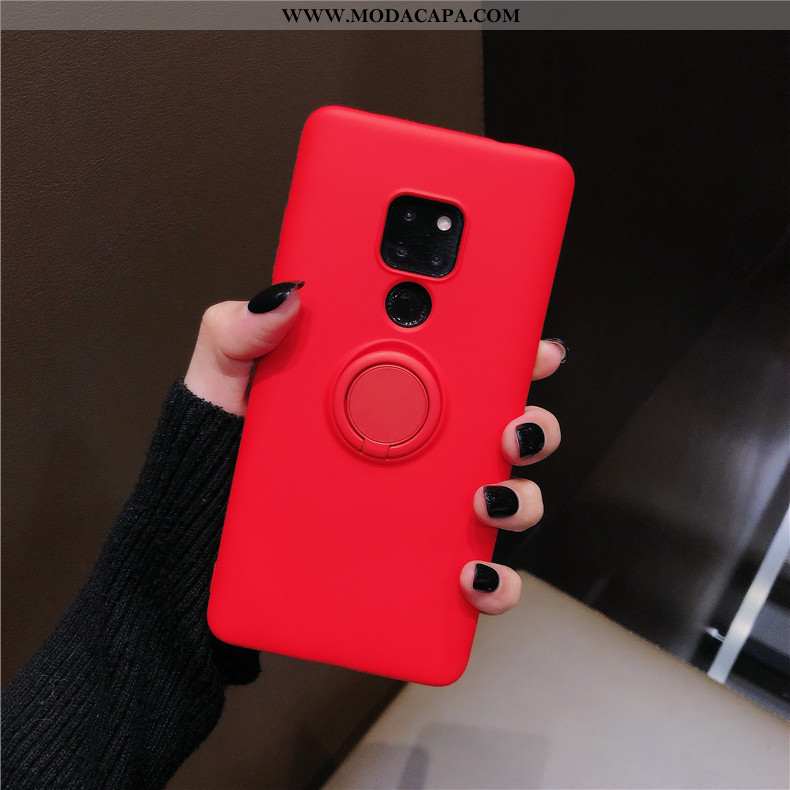 Capas Huawei Mate 20 X Silicone Telemóvel Vermelho Soft Completa Protetoras Promoção