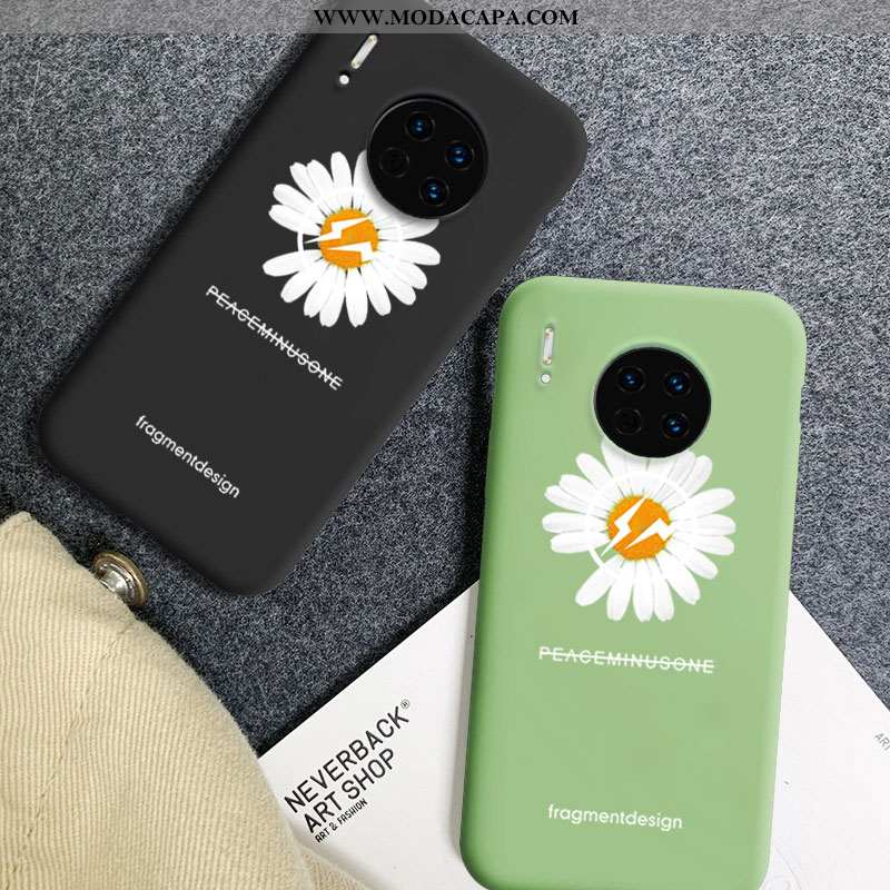 Capa Huawei Mate 30 Estiloso Protetoras Verde Silicone Antiqueda Minimalista Claro Comprar