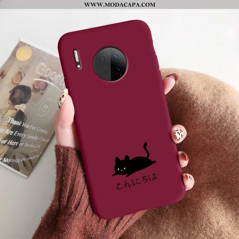 Capa Huawei Mate 30 Fosco Protetoras Telemóvel Capas Soft Catinet Pequena Baratas