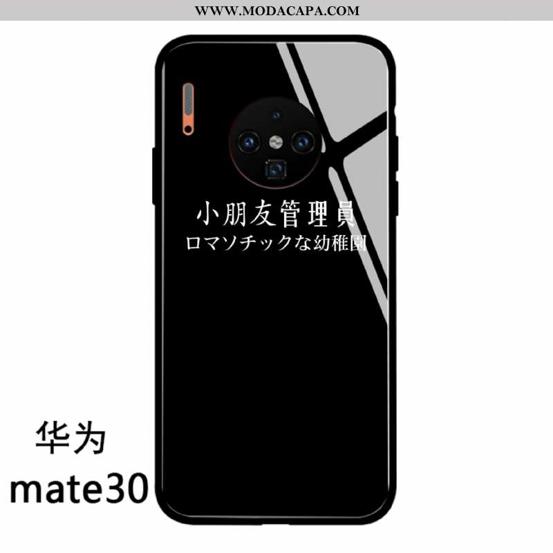 Capas Huawei Mate 30 Vidro Pequena Antiqueda Vermelho Malha Completa Promoção
