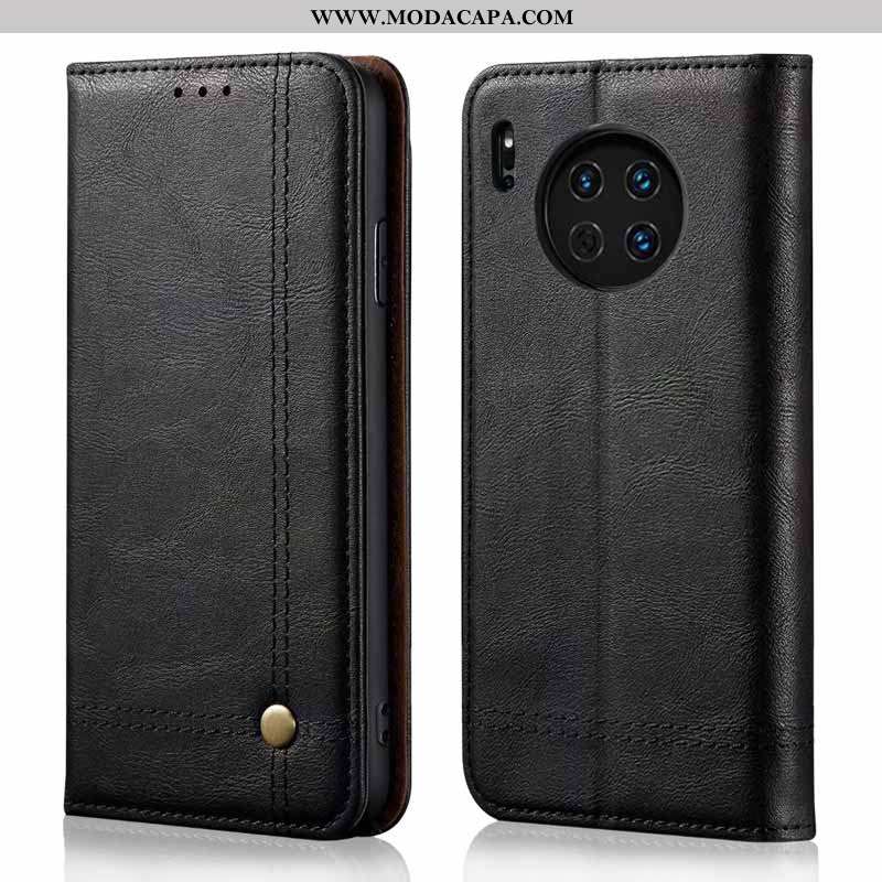 Capa Huawei Mate 30 Couro Legitimo Antiqueda Moda Telemóvel Couro Cover Cases Baratas