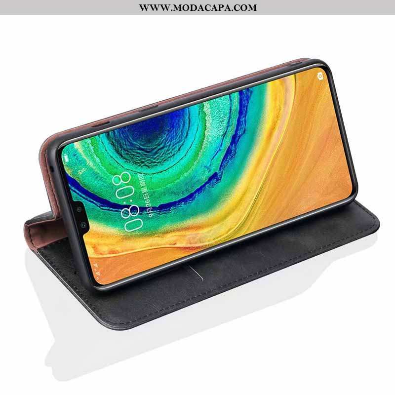 Capa Huawei Mate 30 Couro Legitimo Antiqueda Moda Telemóvel Couro Cover Cases Baratas