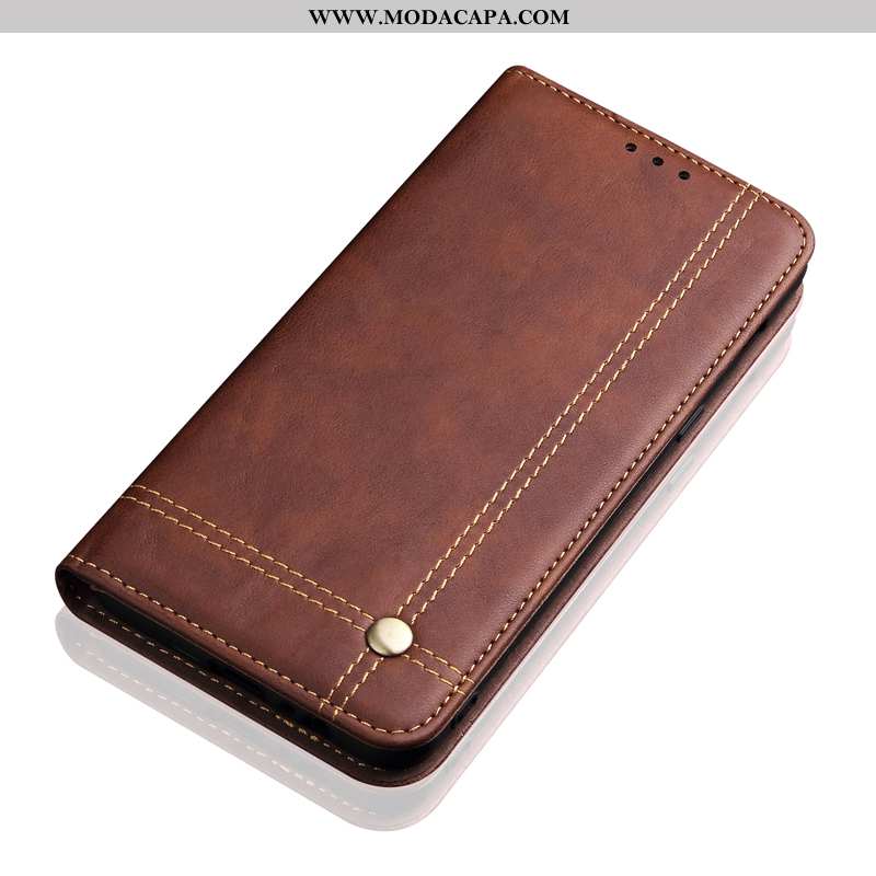 Capa Huawei Mate 30 Couro Legitimo Antiqueda Moda Telemóvel Couro Cover Cases Baratas