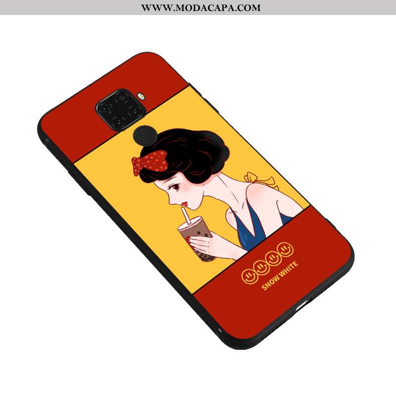 Capa Huawei Mate 30 Lite Silicone Vermelho Soft Pequena Originais Capas Telemóvel Baratos