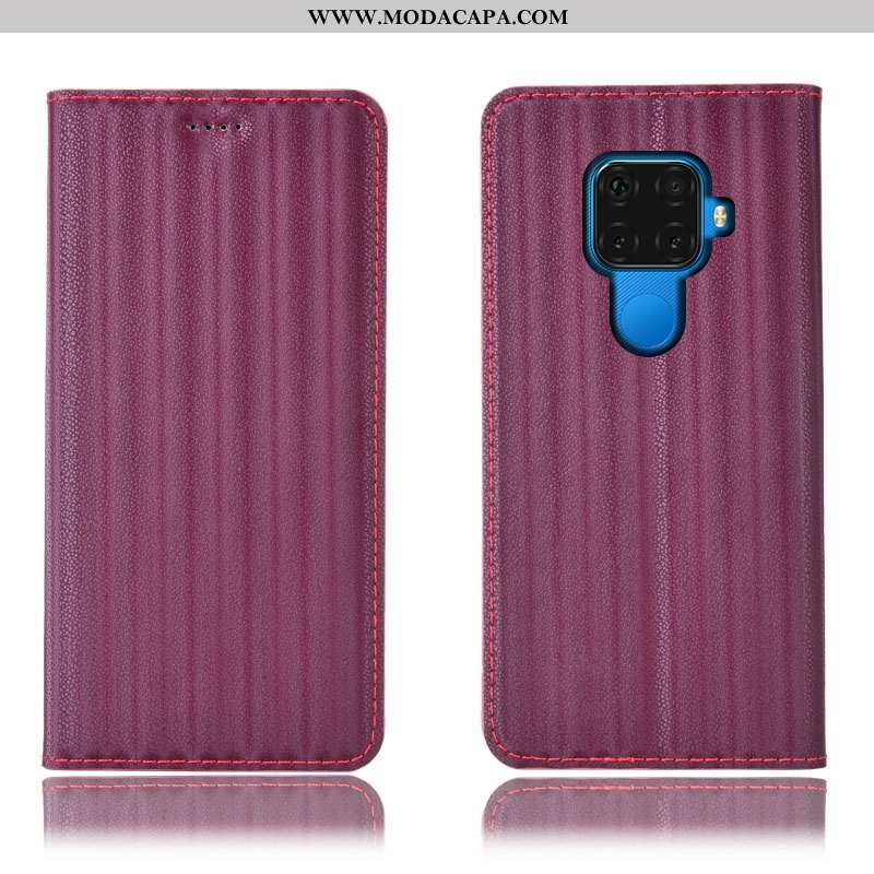 Capas Huawei Mate 30 Lite Couro Legitimo Cover Antiqueda Telemóvel Gradiente Cases Protetoras Online