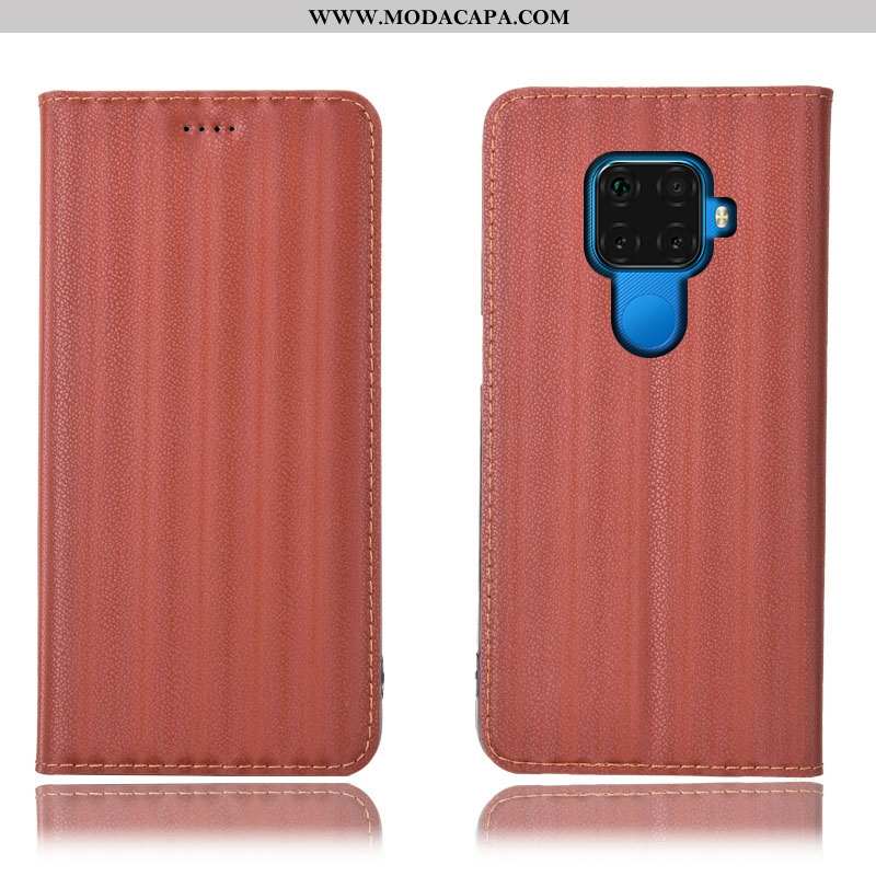 Capas Huawei Mate 30 Lite Couro Legitimo Cover Antiqueda Telemóvel Gradiente Cases Protetoras Online