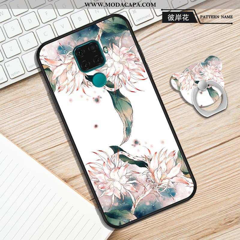 Capa Huawei Mate 30 Lite Desenho Animado Silicone Roxa Telemóvel Protetoras Antiqueda Capas Baratos