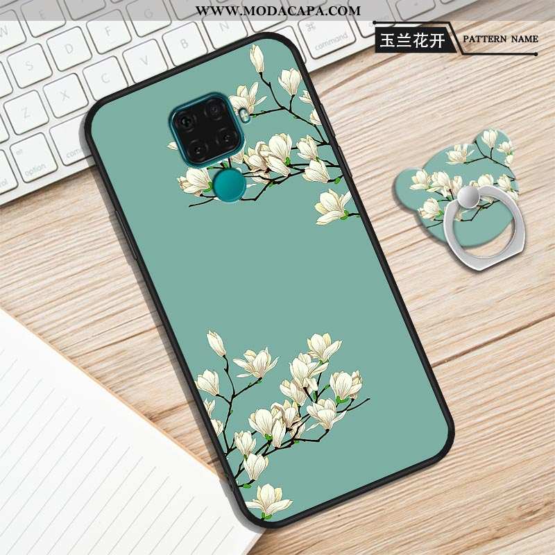 Capa Huawei Mate 30 Lite Desenho Animado Silicone Roxa Telemóvel Protetoras Antiqueda Capas Baratos