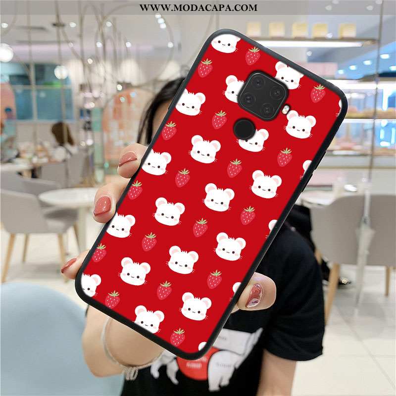 Capa Huawei Mate 30 Lite Personalizado Cases Super Criativas Vermelho Soft Antiqueda Baratos