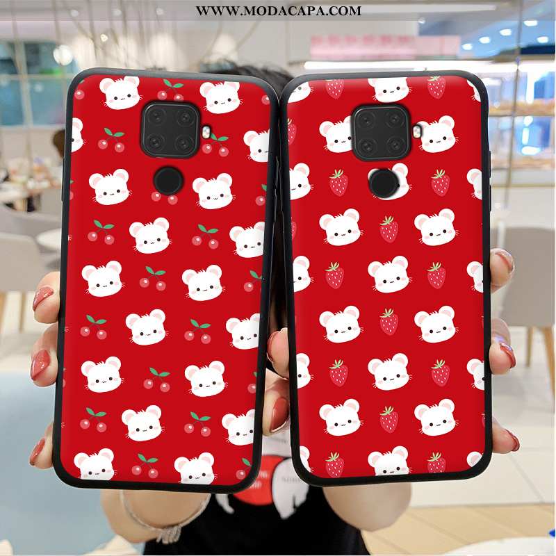 Capa Huawei Mate 30 Lite Personalizado Cases Super Criativas Vermelho Soft Antiqueda Baratos