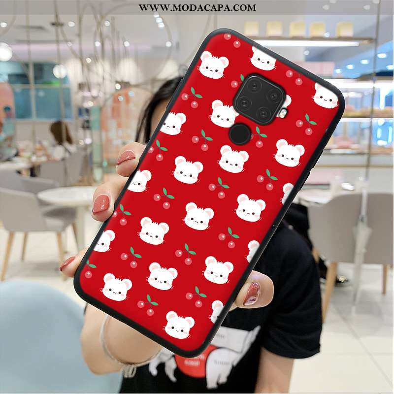 Capa Huawei Mate 30 Lite Personalizado Cases Super Criativas Vermelho Soft Antiqueda Baratos