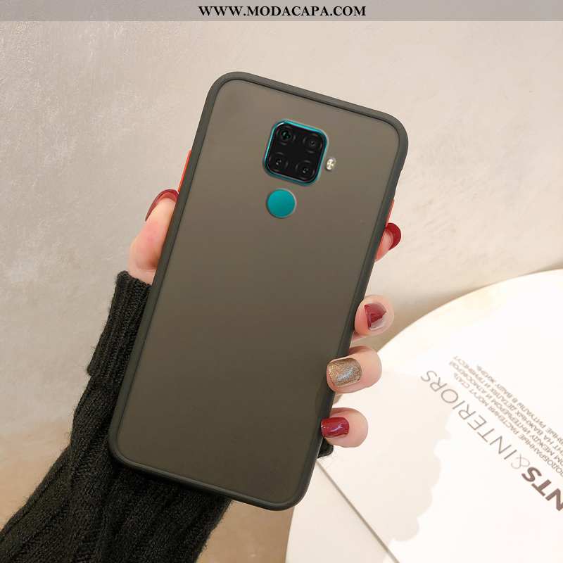 Capa Huawei Mate 30 Lite Fosco Cases Tendencia Vermelho Antiqueda Telemóvel Transparente Online