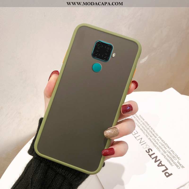 Capa Huawei Mate 30 Lite Fosco Cases Tendencia Vermelho Antiqueda Telemóvel Transparente Online