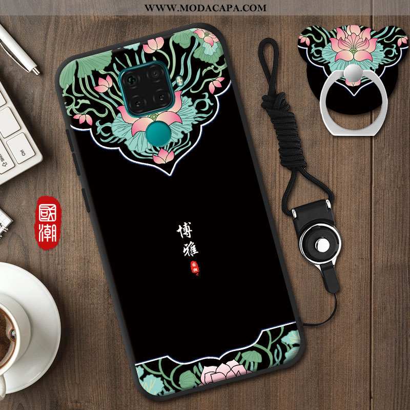 Capa Huawei Mate 30 Lite Cordao Cases Preto Capas Personalizada Soft Silicone Comprar