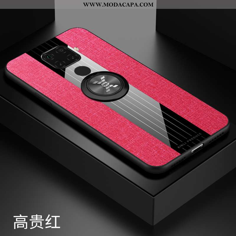 Capa Huawei Mate 30 Lite Protetoras Completa Vermelho Capas Cases Tecido Antiqueda Baratas
