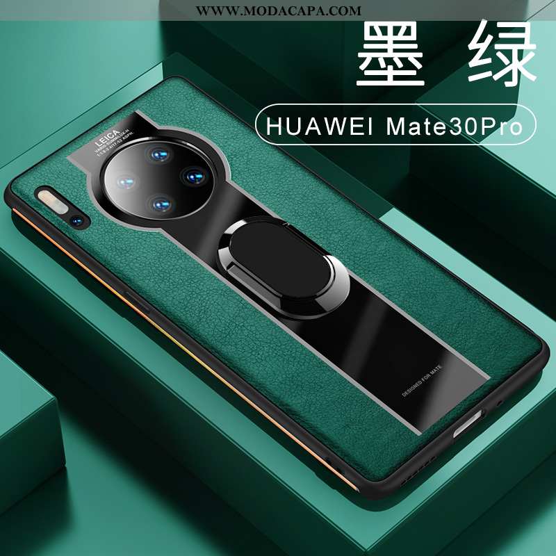 Capas Huawei Mate 30 Pro Slim Super Novas Preto Antiqueda Couro Promoção