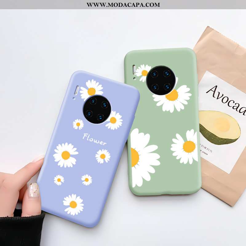 Capas Huawei Mate 30 Pro Fosco Soft Telemóvel Crisântemo Bonitos Malha Online