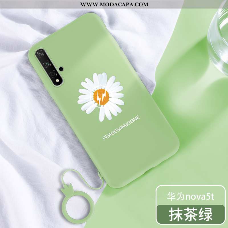 Capa Huawei Nova 5t Protetoras Florais Crisântemo Cordao Criativas Telemóvel Pequena Promoção