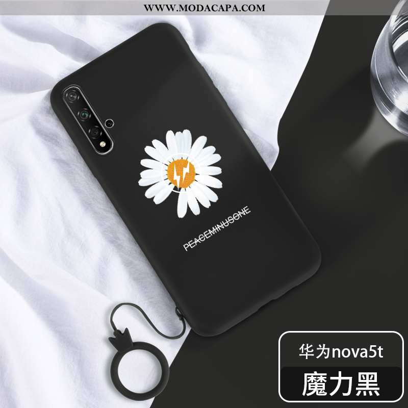 Capa Huawei Nova 5t Protetoras Florais Crisântemo Cordao Criativas Telemóvel Pequena Promoção