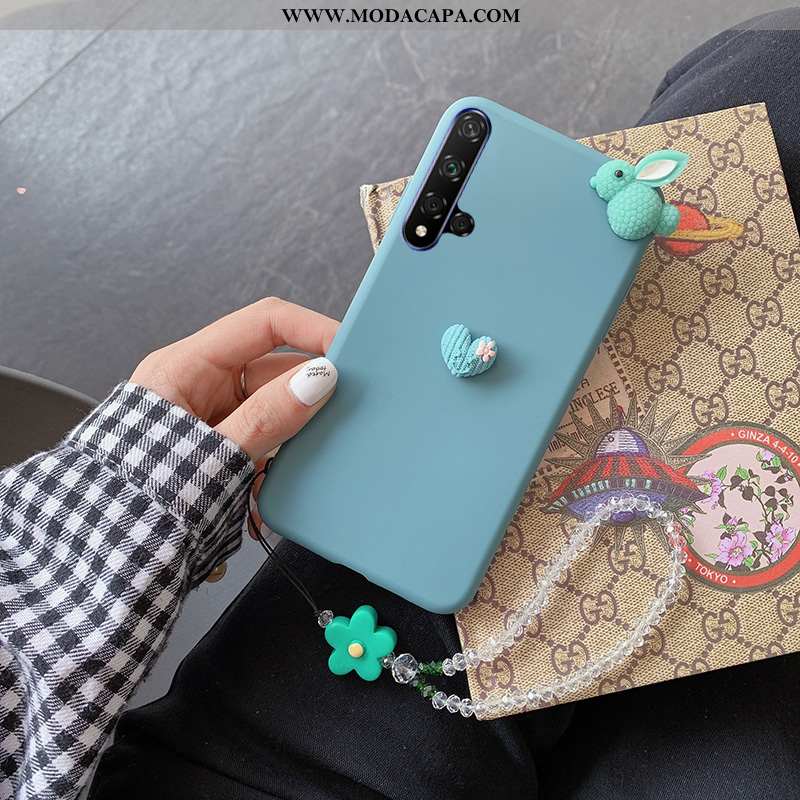 Capa Huawei Nova 5t Slim Capas Super Coelho Coração Novas Rosa Baratos