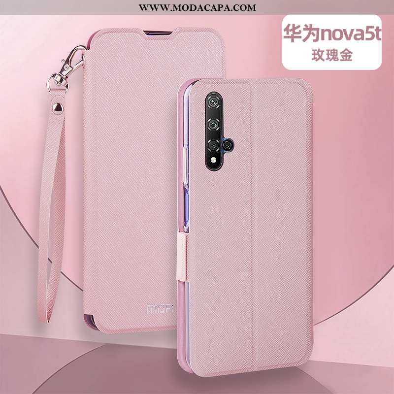 Capa Huawei Nova 5t Soft Cases Preto Couro Completa Silicone Capas Online