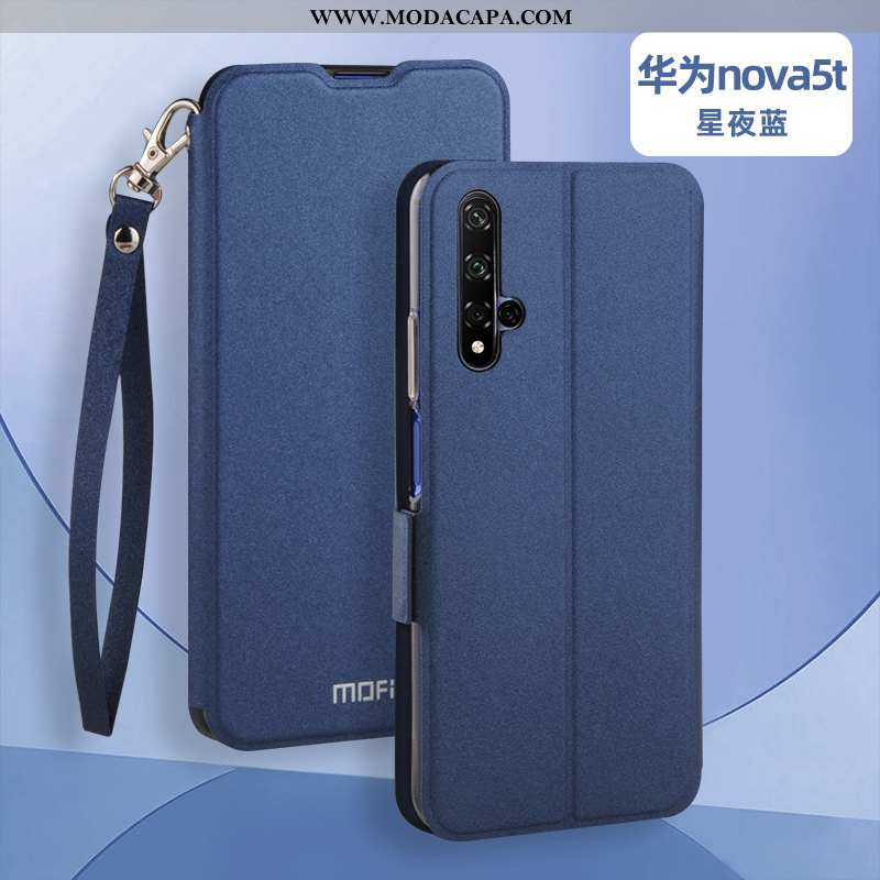 Capa Huawei Nova 5t Soft Cases Preto Couro Completa Silicone Capas Online