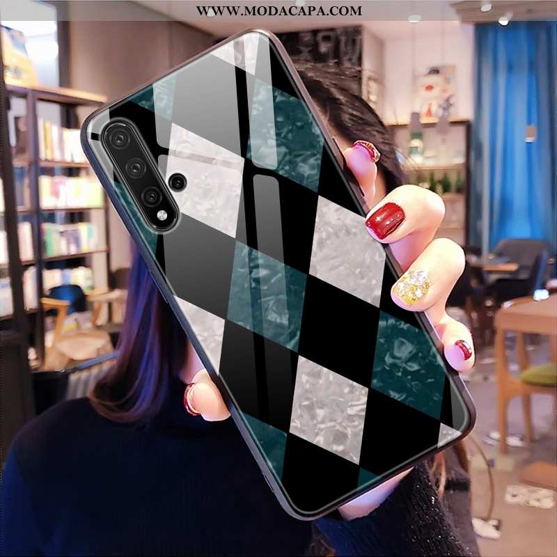 Capas Huawei Nova 5t Estiloso Cases Personalizada Protetoras Completa Malha Vidro Barato