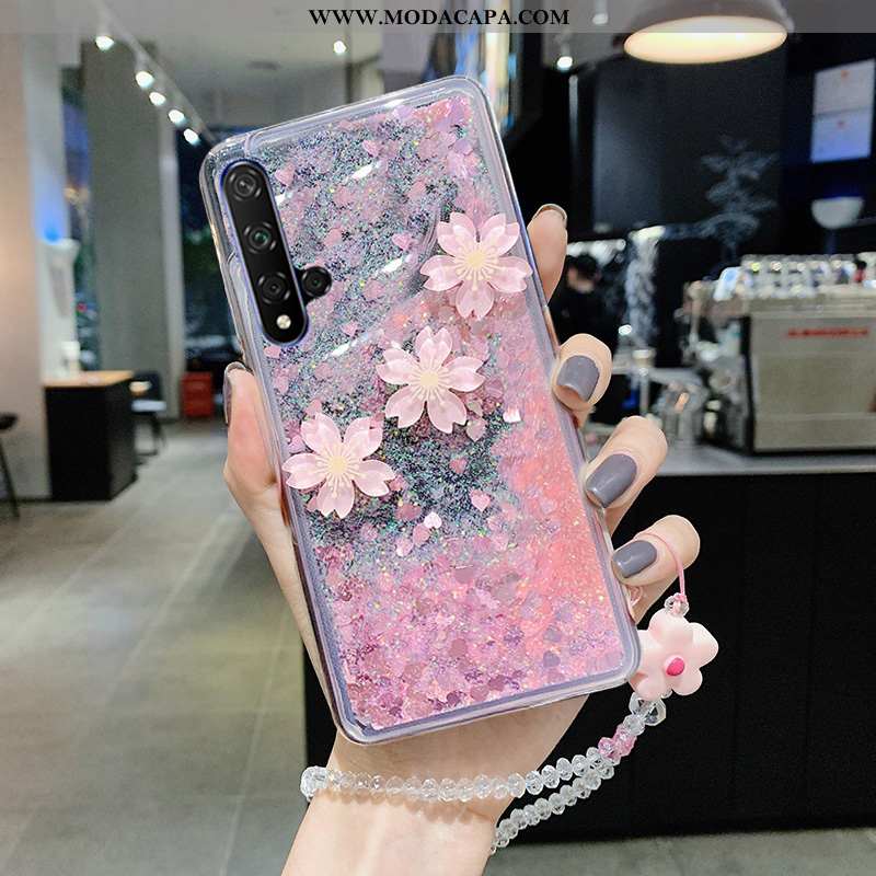 Capa Huawei Nova 5t Moda Rosa Malha Capas Simples Florais Primavera Comprar