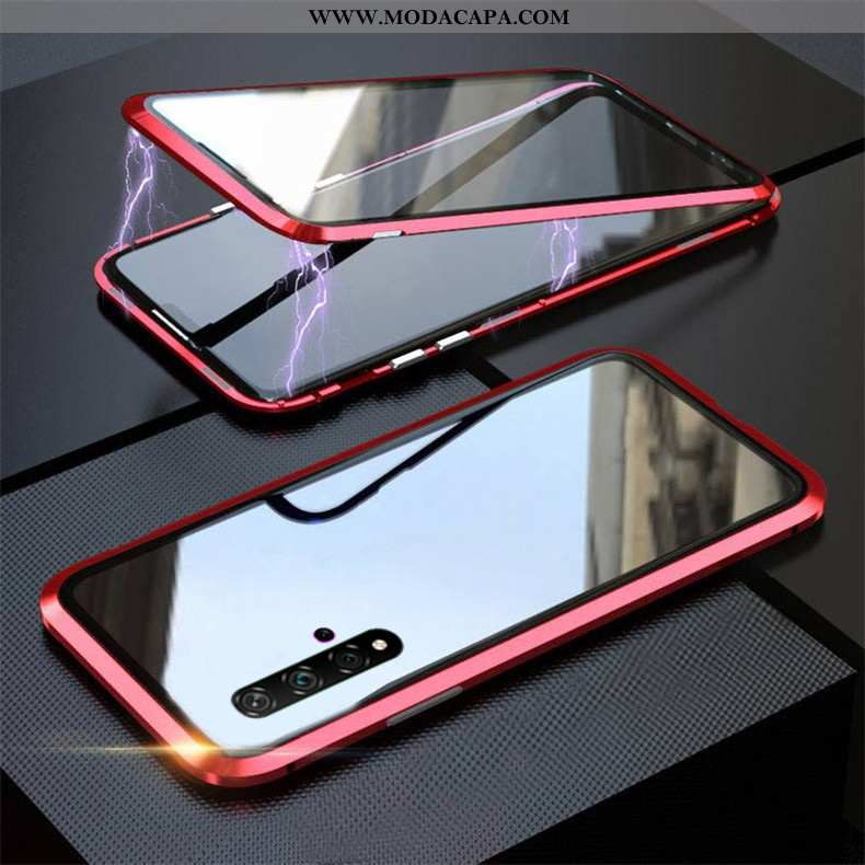 Capas Huawei Nova 5t Protetoras Frente E Verso Simples Tendencia Vermelho Completa Moda Online