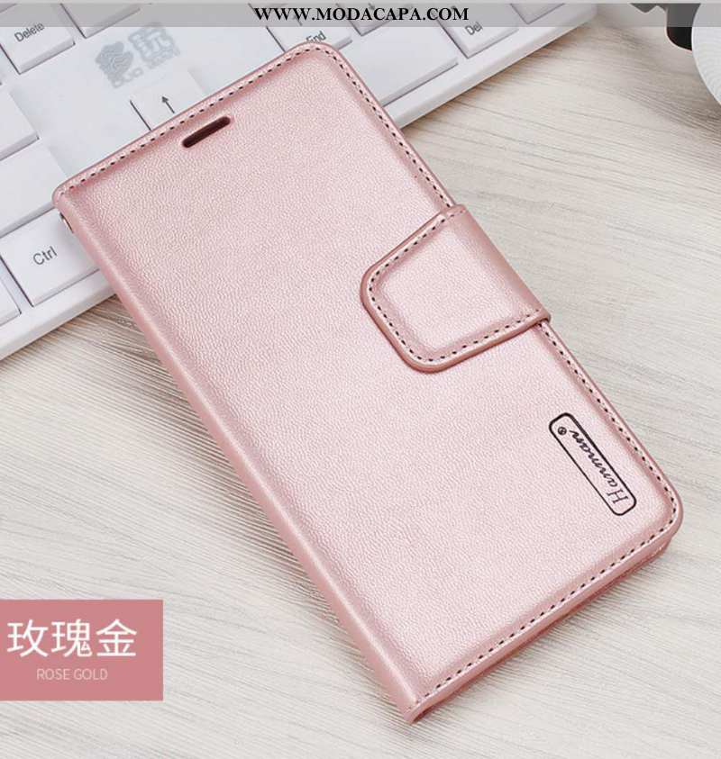 Capas Huawei Nova 5t Couro Legitimo Protetoras Cordao Completa Rosa Cover Baratas