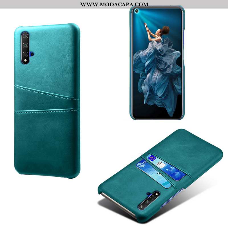 Capas Huawei Nova 5t Protetoras Couro Verde Telemóvel Antiqueda Cases Venda