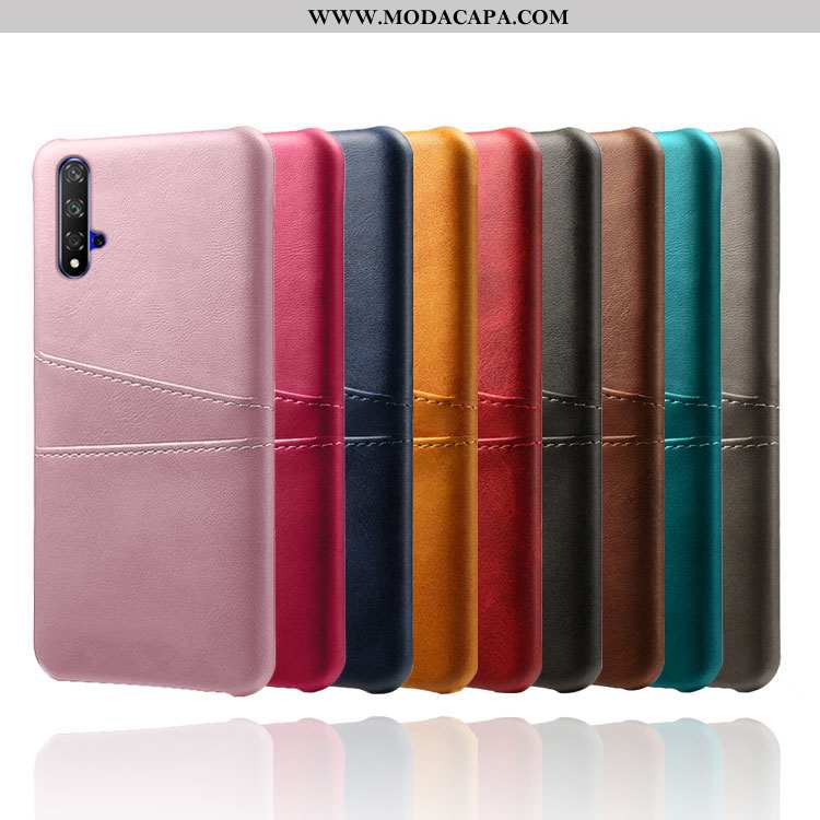 Capas Huawei Nova 5t Protetoras Couro Verde Telemóvel Antiqueda Cases Venda