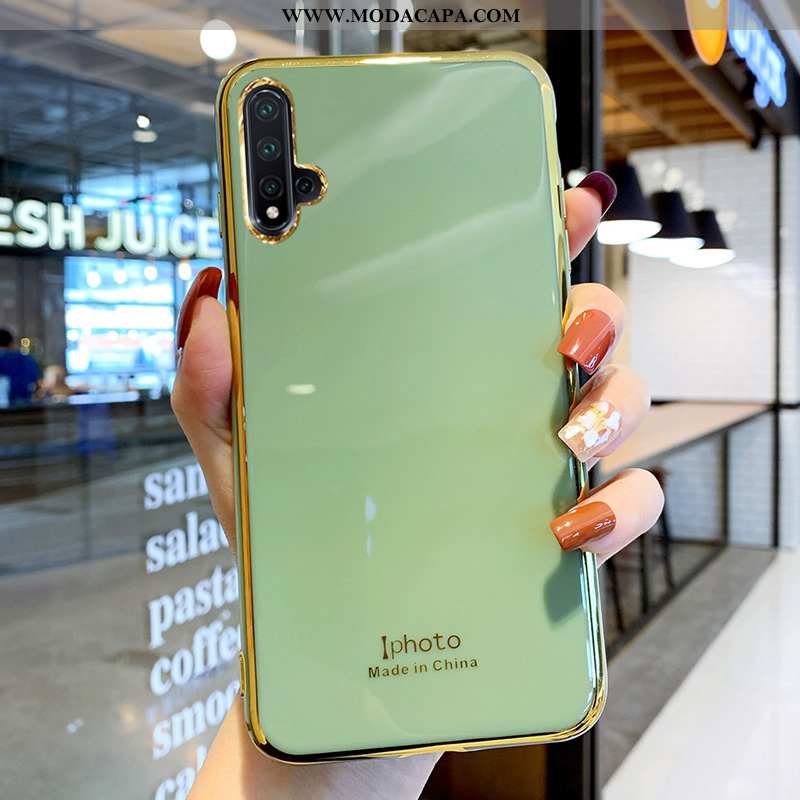 Capas Huawei Nova 5t Tendencia Silicone Telemóvel Protetoras Vermelho Malha Baratas