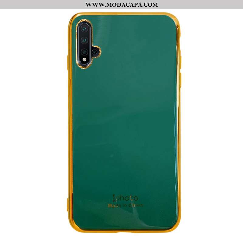 Capas Huawei Nova 5t Tendencia Silicone Telemóvel Protetoras Vermelho Malha Baratas