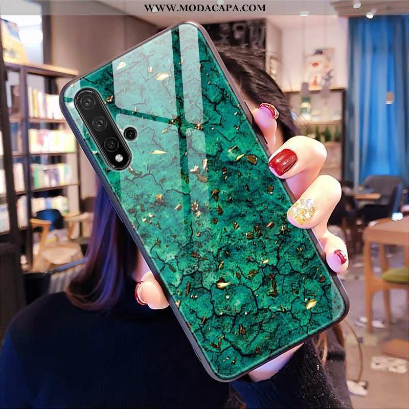 Capa Huawei Nova 5t Protetoras Personalizadas Tendencia Verde Telemóvel Vidro Cases Venda