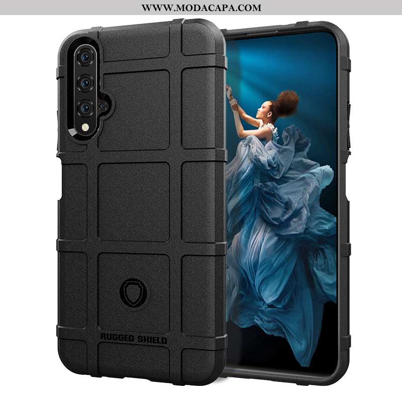 Capas Huawei Nova 5t Soft Protetoras Antiqueda Telemóvel Silicone Preto Barato