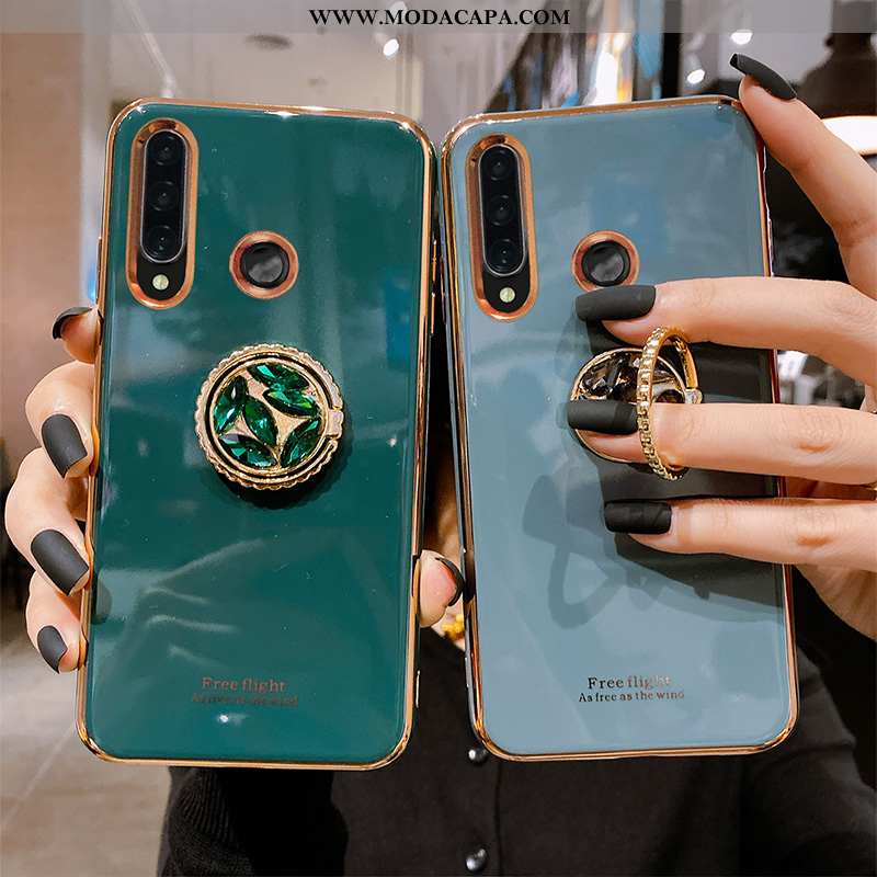 Capas Huawei P Smart 2020 Protetoras Verde Vermelho Cases Telemóvel Soft Antiqueda Promoção