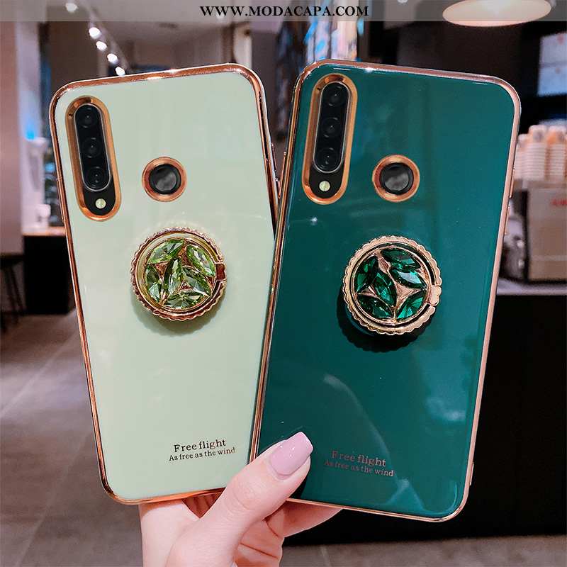 Capas Huawei P Smart 2020 Protetoras Verde Vermelho Cases Telemóvel Soft Antiqueda Promoção