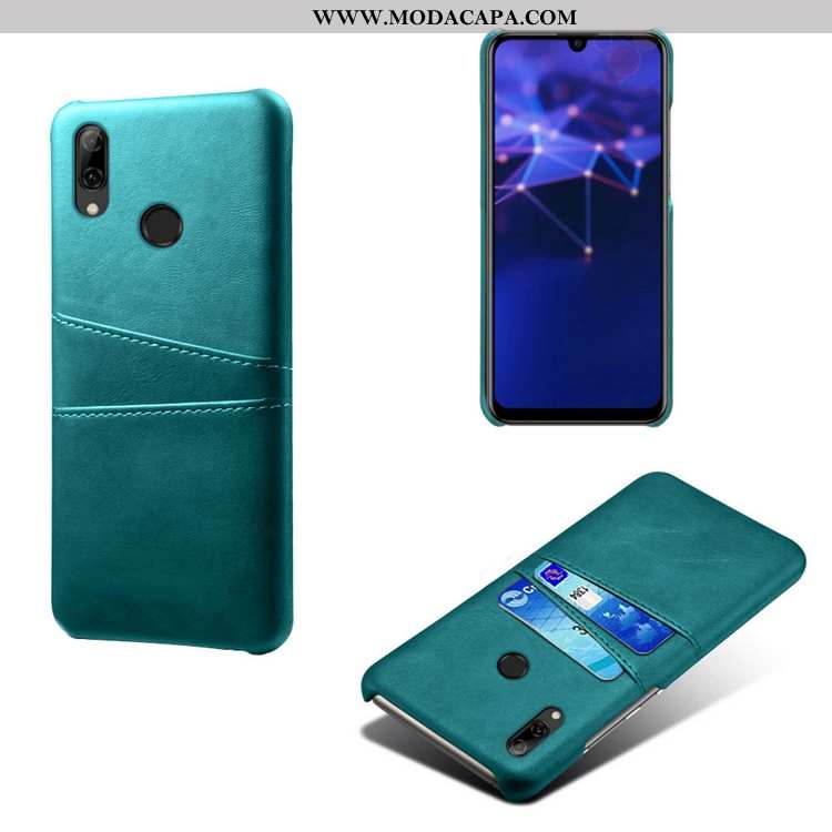 Capas Huawei P Smart 2020 Couro Verde Couro Vaca Telemóvel 2020 Baratos