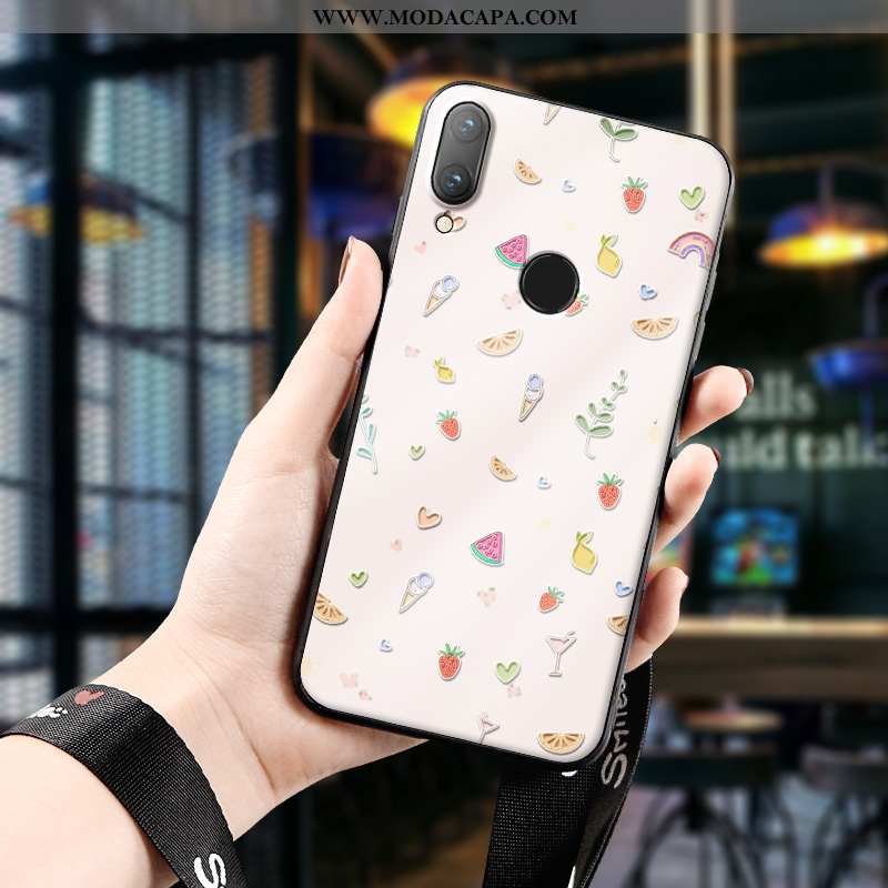 Capa Huawei P Smart 2020 Criativas Completa Cases Protetoras Telemóvel Bege Antiqueda Baratos