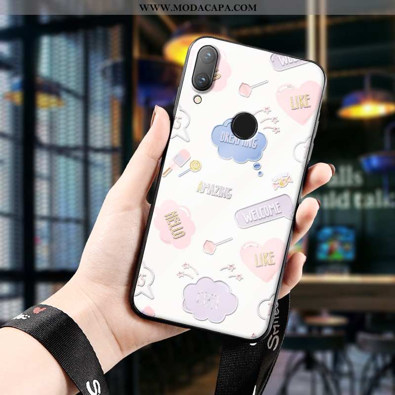 Capa Huawei P Smart 2020 Criativas Completa Cases Protetoras Telemóvel Bege Antiqueda Baratos