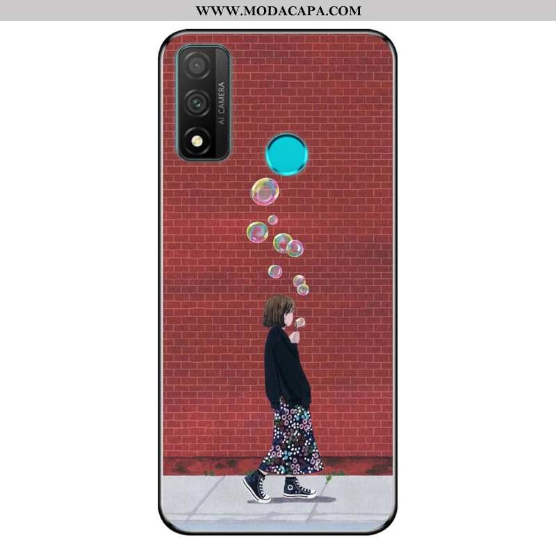 Capas Huawei P Smart 2020 Protetoras Novas Telemóvel Soft Telinha Azul Desenho Animado Baratas