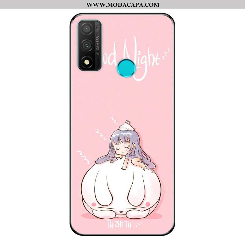 Capas Huawei P Smart 2020 Protetoras Novas Telemóvel Soft Telinha Azul Desenho Animado Baratas